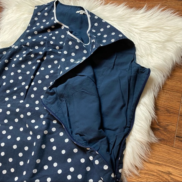 Sweet Miss Woman’s Blue/White Polka Dot with Eyelet Trim Plus Size 3XL - Picture 6 of 9